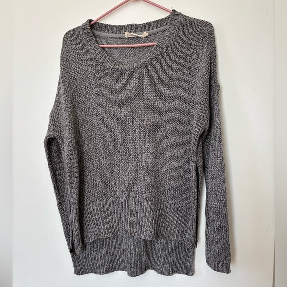 🎉4/30$🎉 Vintage Gray Women's Sweater with Side Zipper – Size Large 🌫️ - Picture 1 of 5
